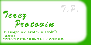 terez protovin business card